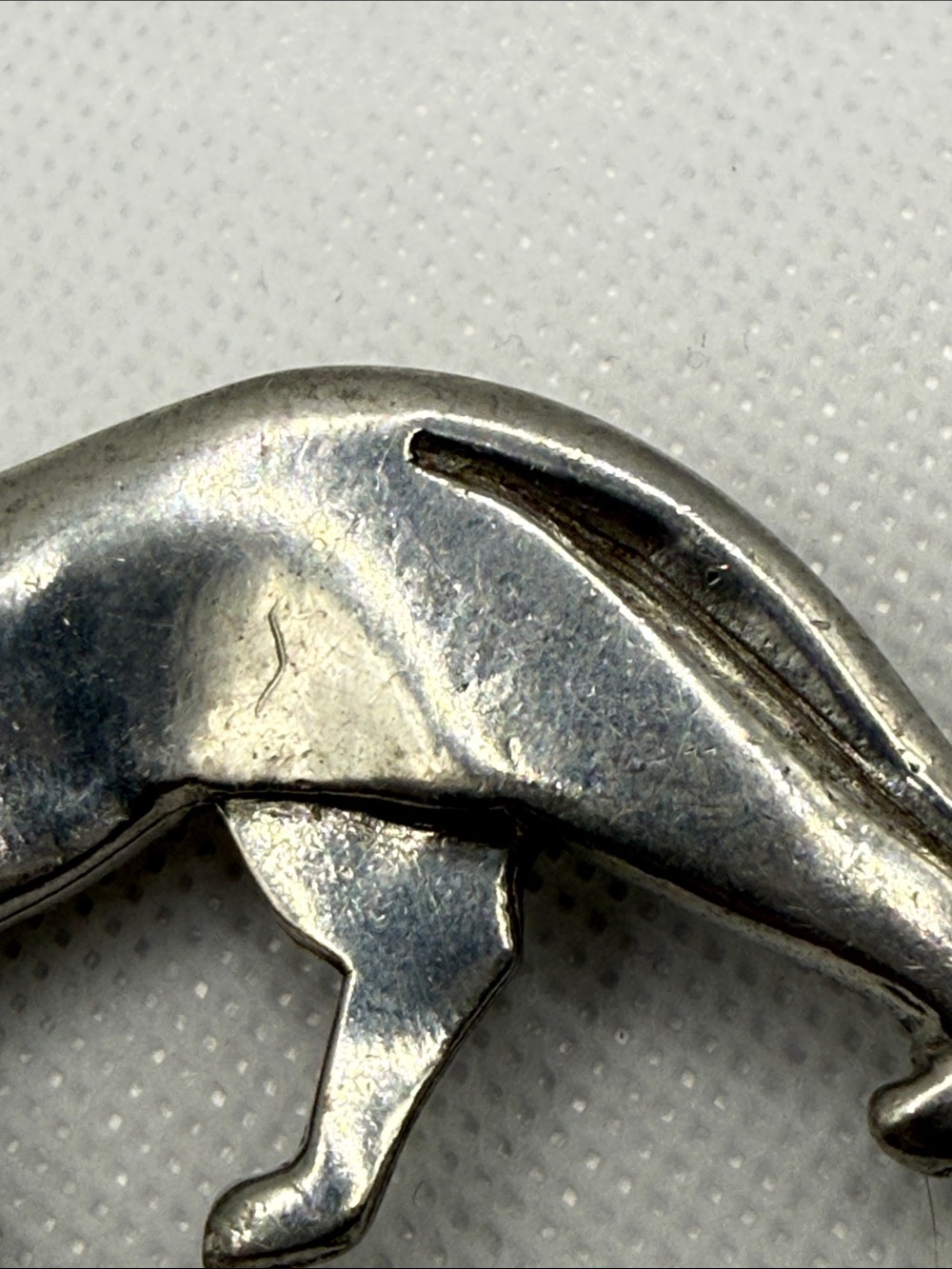 Vintage Made in England Silver Tone Panther Brooch Pin rare find - Picture 5 of 15